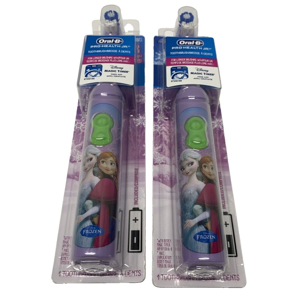 Oral-B Disney Frozen Anna & Elsa Battery Power Toothbrush for Kids NEW (2)